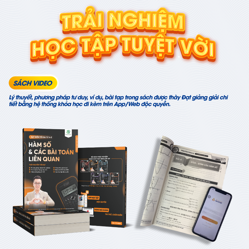 Mô tả Sách Đạt Điểm Tối Đa Từ A Đến Z Hàm Số Và Các Bài Toán Liên Quan 2024 biên soạn bởi thầy Nguyễn Tiến Đạt - 1