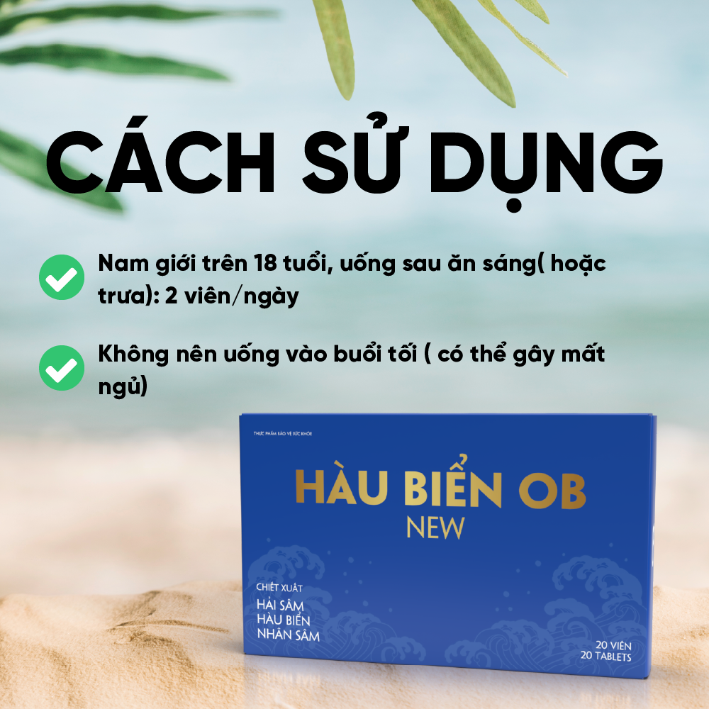 Mô tả Viên Uống Bổ Thận Tinh Hàu Biển OB New, Tăng Cường Sinh Lý Nam (Hộp 20 viên) Grow Green Az - 4
