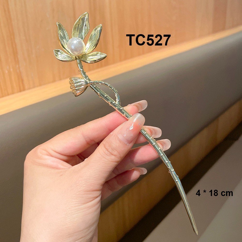 Mô tả GOTI – Phụ Kiện Tóc Nữ Trâm Cài Tóc Búi Hình hoa Quà Cho Nữ Phong Cách Hiện Đại, Cổ Điển TC525 - 11