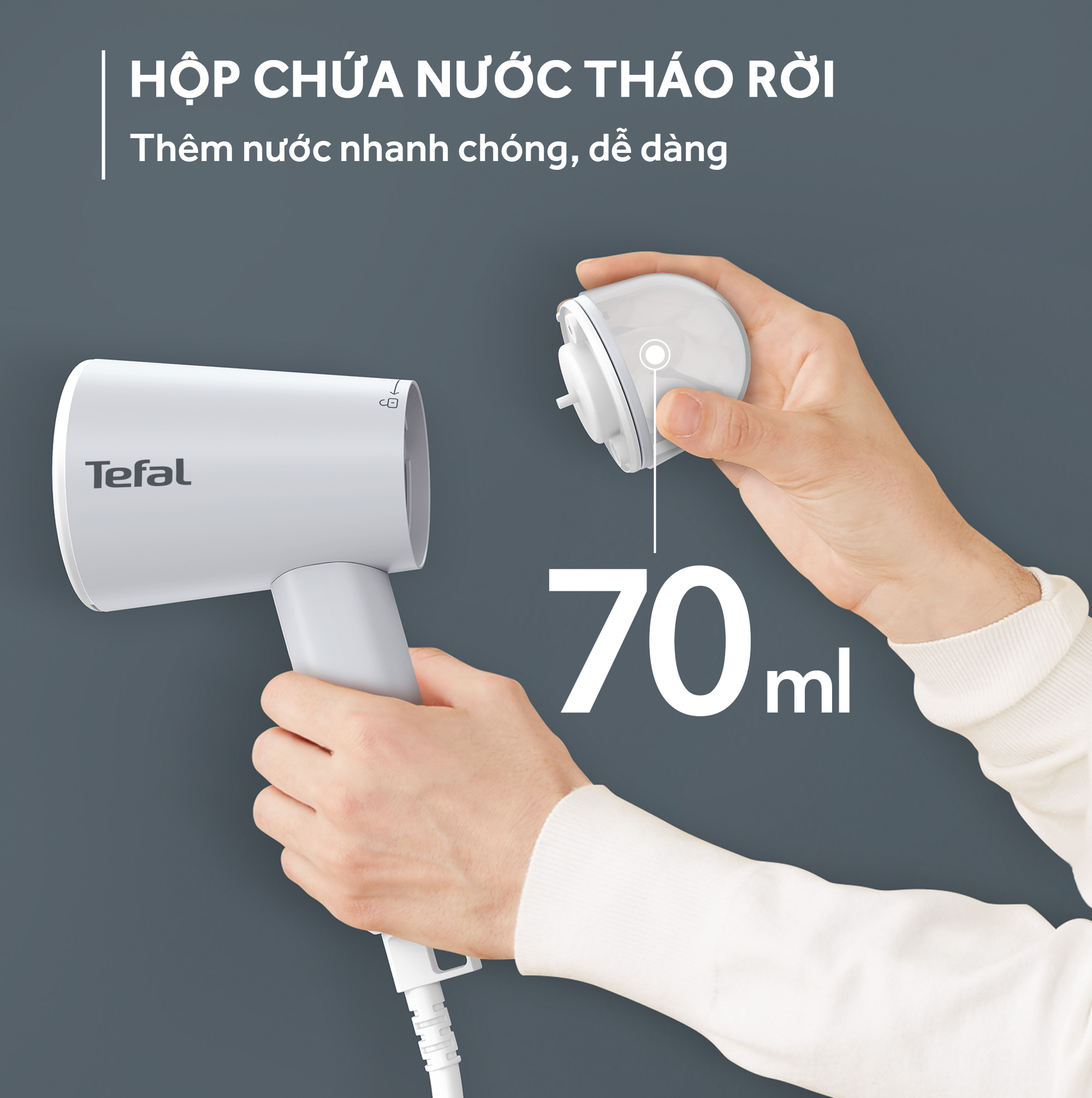 Mô tả Bàn ủi hơi nước cầm tay Tefal Origin Travel DT1020E1 - 4