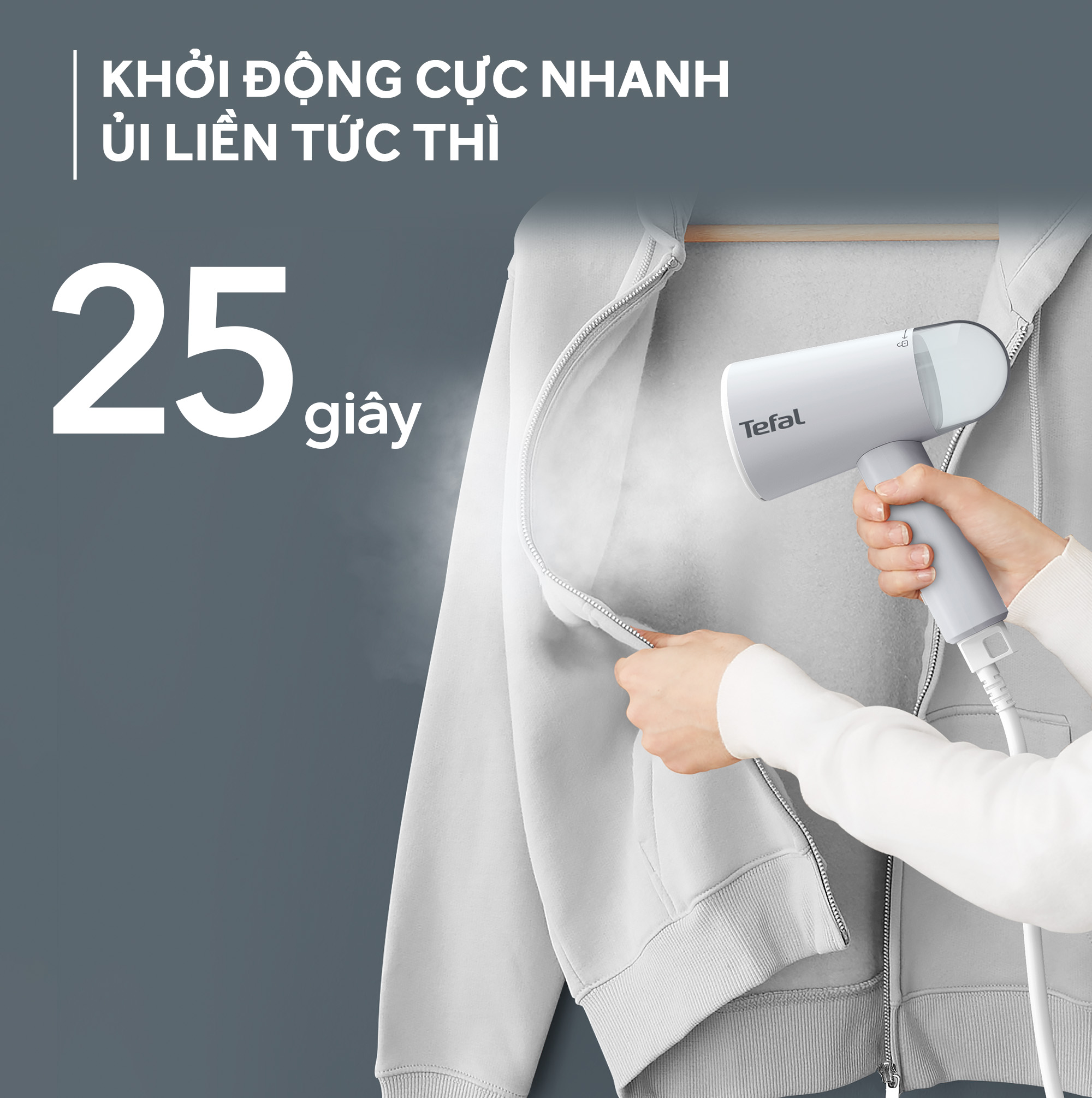 Mô tả Bàn ủi hơi nước cầm tay Tefal Origin Travel DT1020E1 - 5