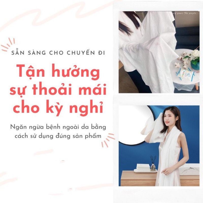 Mô tả Khăn tắm và khăn mặt SPORTY nhỏ gọn làm từ vải không dệt thấm hút nhanh, tái sử dụng nhiều lần - 1