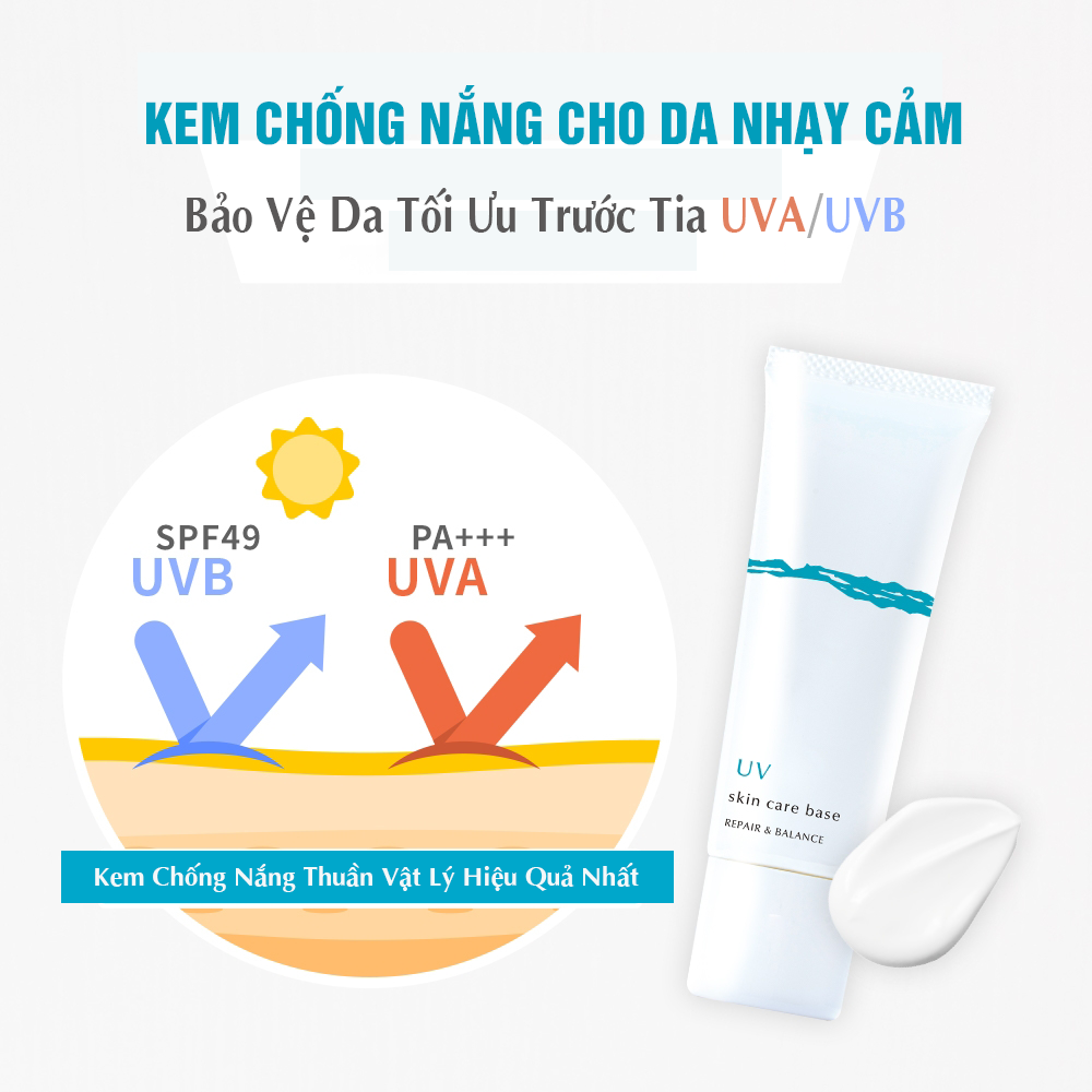 Mô tả Kem chống nắng Dưỡng ẩm, bảo vệ cho da nhạy cảm Meishoku Repair & Balance 40g - 1