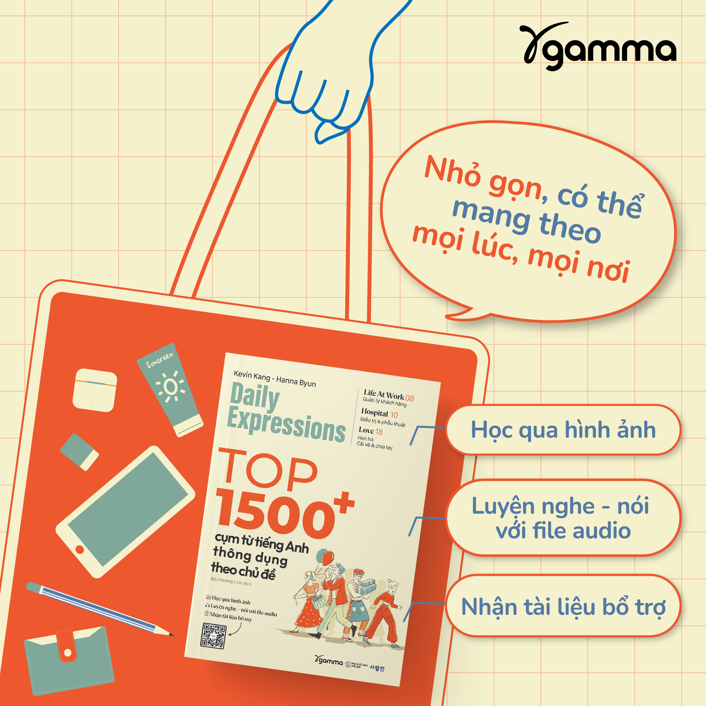 Mô tả Sách > Daily Expression: Top 1500+ Cụm Từ Tiếng Anh Thông Dụng Theo Chủ Đề (Alpha Books) - 3
