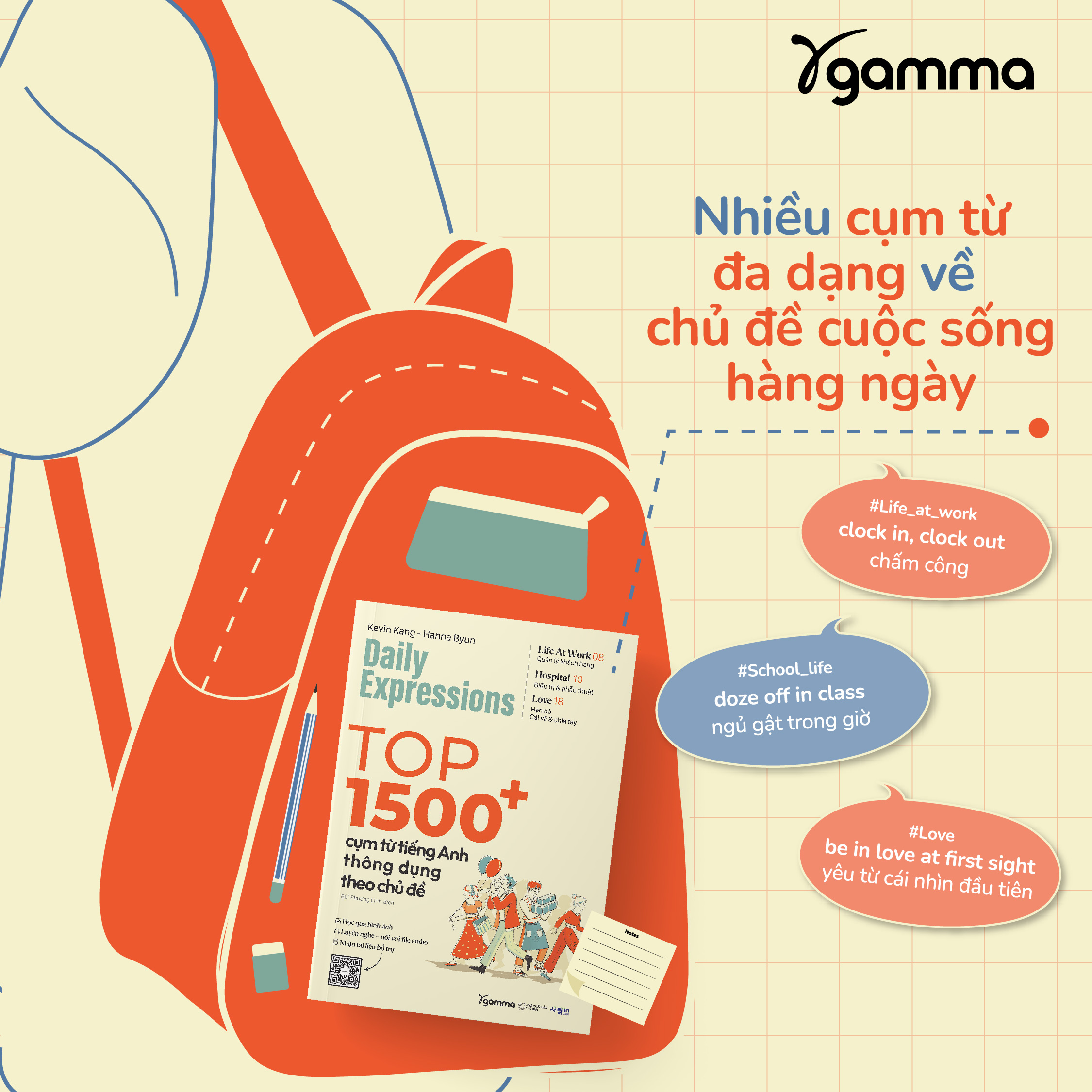 Mô tả Sách > Daily Expression: Top 1500+ Cụm Từ Tiếng Anh Thông Dụng Theo Chủ Đề (Alpha Books) - 4