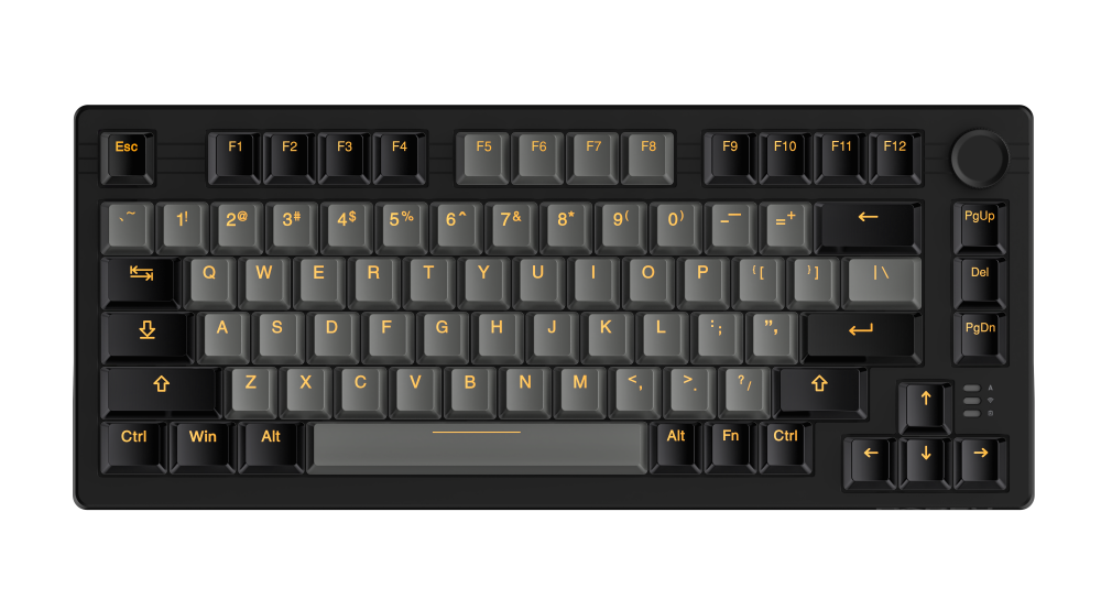 Mô tả Bàn phím cơ không dây DAREU EK75 PRO BLACK GOLDEN (Hotswap,Pin:3750mAh,Triple Mode,Gasket Mount,RGB) - 2
