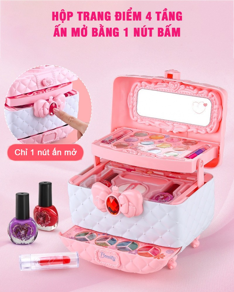 Mô tả Đồ chơi trang điểm thật cho bé gái cao cấp, an toàn, dễ làm sạch M-611 - 5