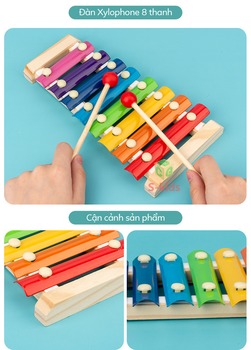 Mô tả Combo 6 món đồ chơi gỗ thông minh cho bé - 3