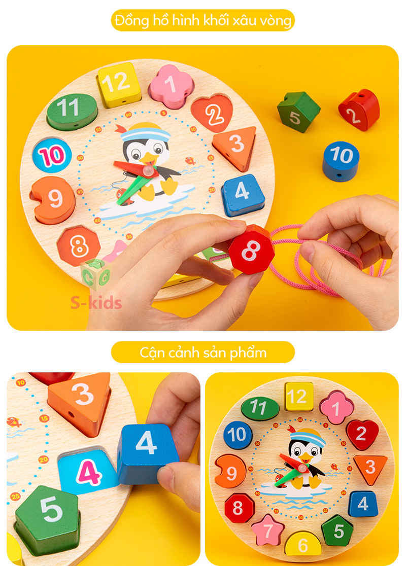 Mô tả Combo 6 món đồ chơi gỗ thông minh cho bé - 4