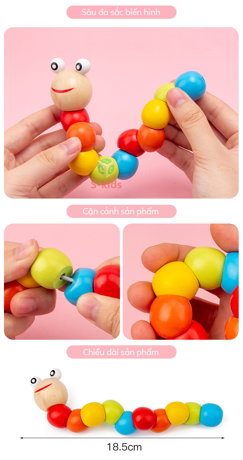 Mô tả Combo 6 món đồ chơi gỗ thông minh cho bé - 5