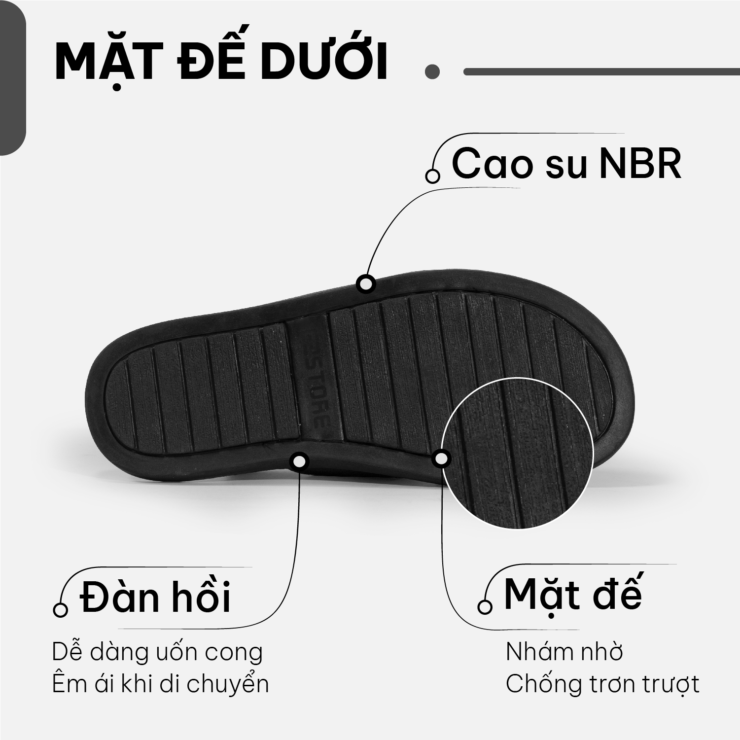 Mô tả Dép quai ngang nam G2 kiểu dép lê chữ h quai da bò thời trang cao cấp thích hợp đi làm, đi chơi - 3