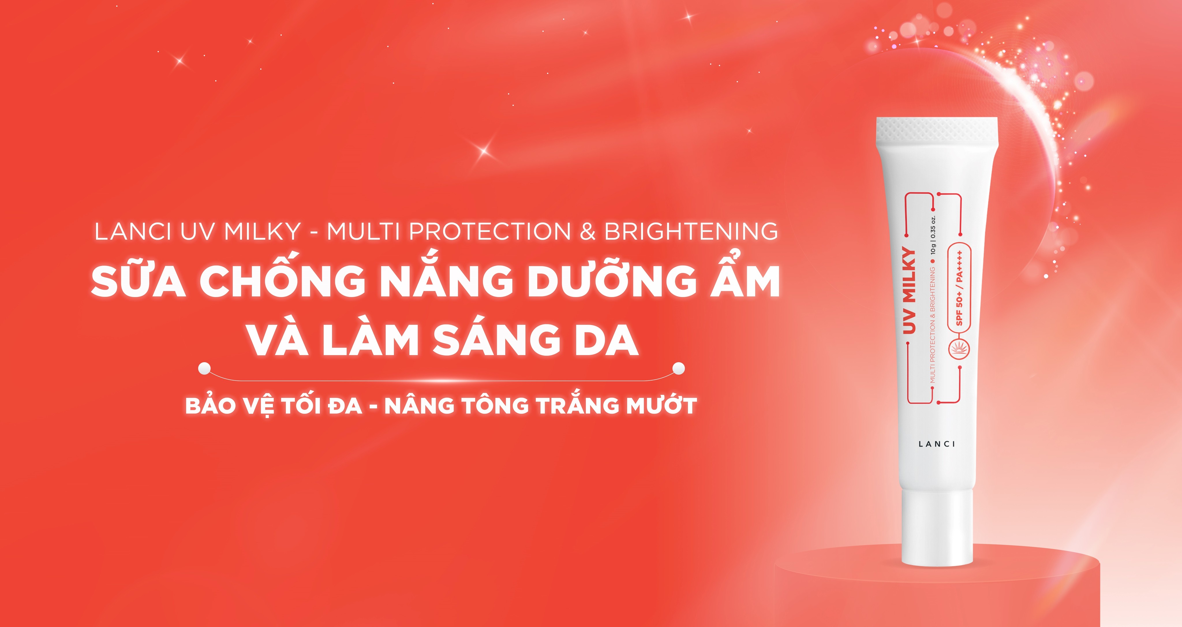Mô tả Sữa chống nắng dưỡng ẩm và làm sáng da LANCI chống tia UV, không bết dính minisize 10ml - 2