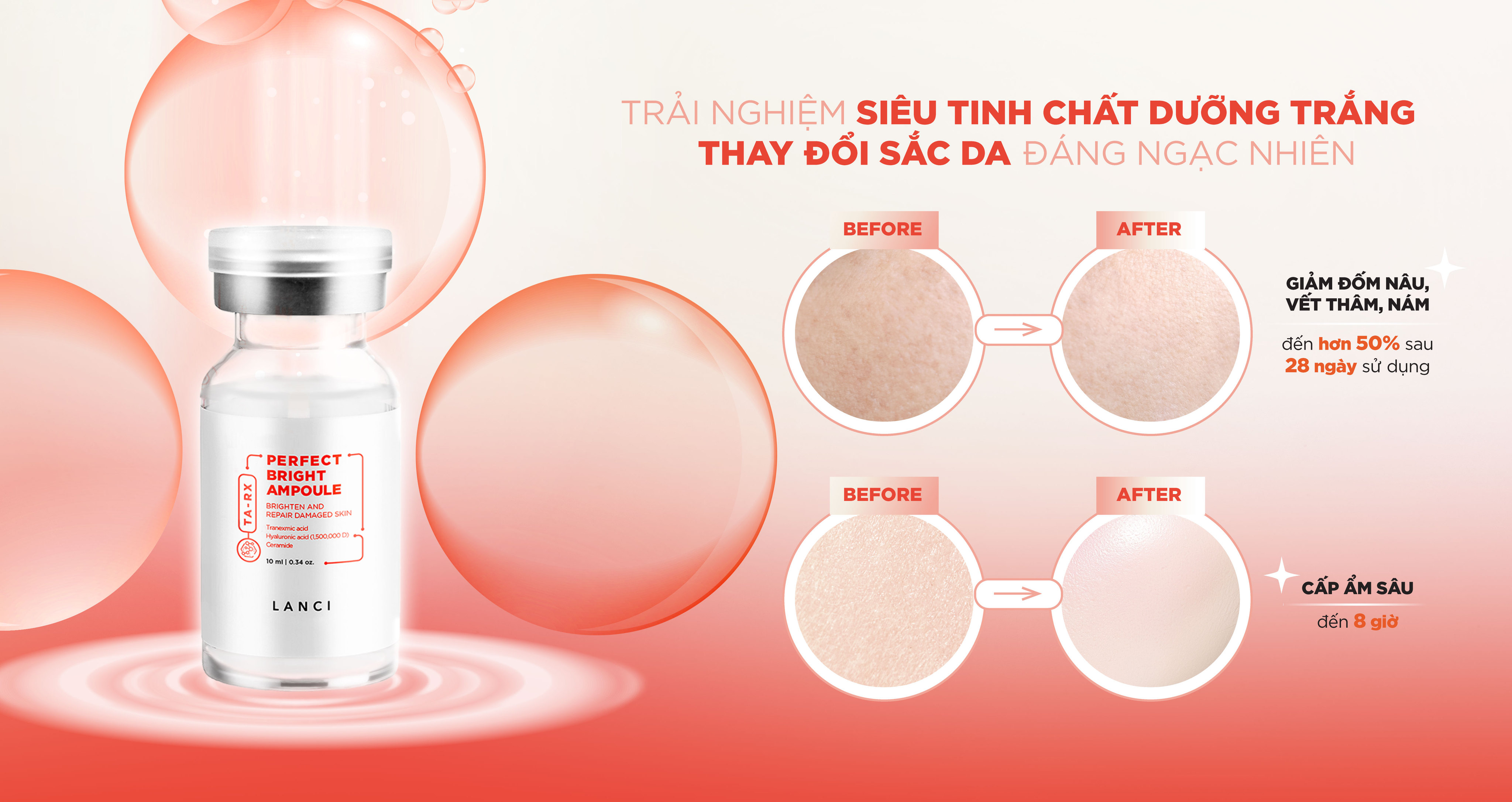 Mô tả Serum dưỡng trắng mờ nám chuyên sâu LANCI thẩm thấu nhanh, đều màu da minisize 10ml - 6