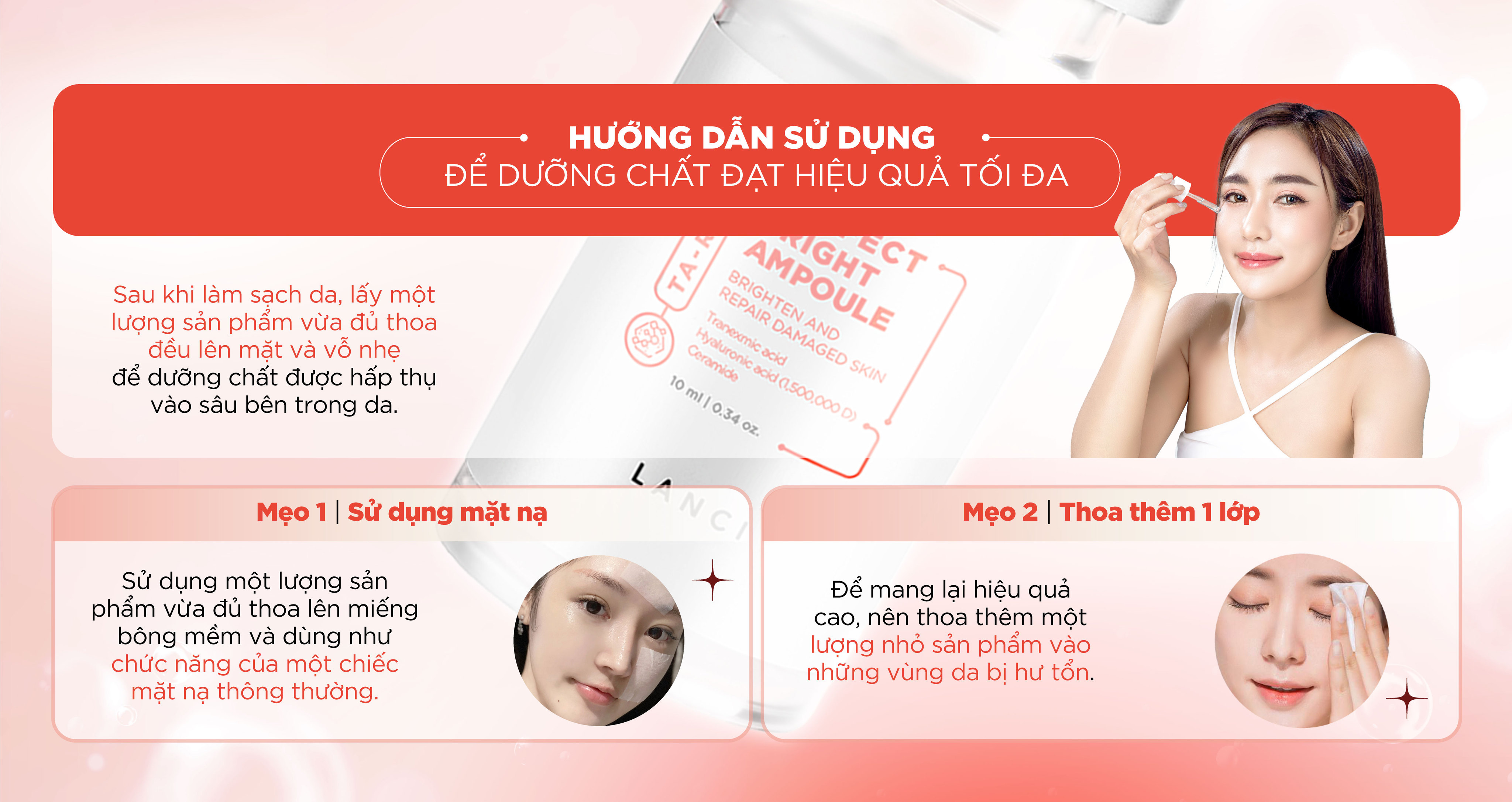 Mô tả Serum dưỡng trắng mờ nám chuyên sâu LANCI thẩm thấu nhanh, đều màu da minisize 10ml - 7