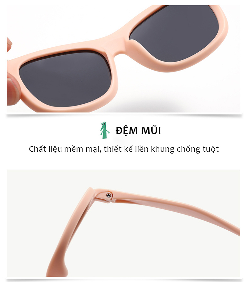 Mô tả Kính Mát Chống UV Tròng Phân Cực Cho Bé Từ 0-2 Tuổi Kèm Dây Chống Tuột Gọng Đàn Hồi Tốt An Toàn Thời Trang AK136 - 4