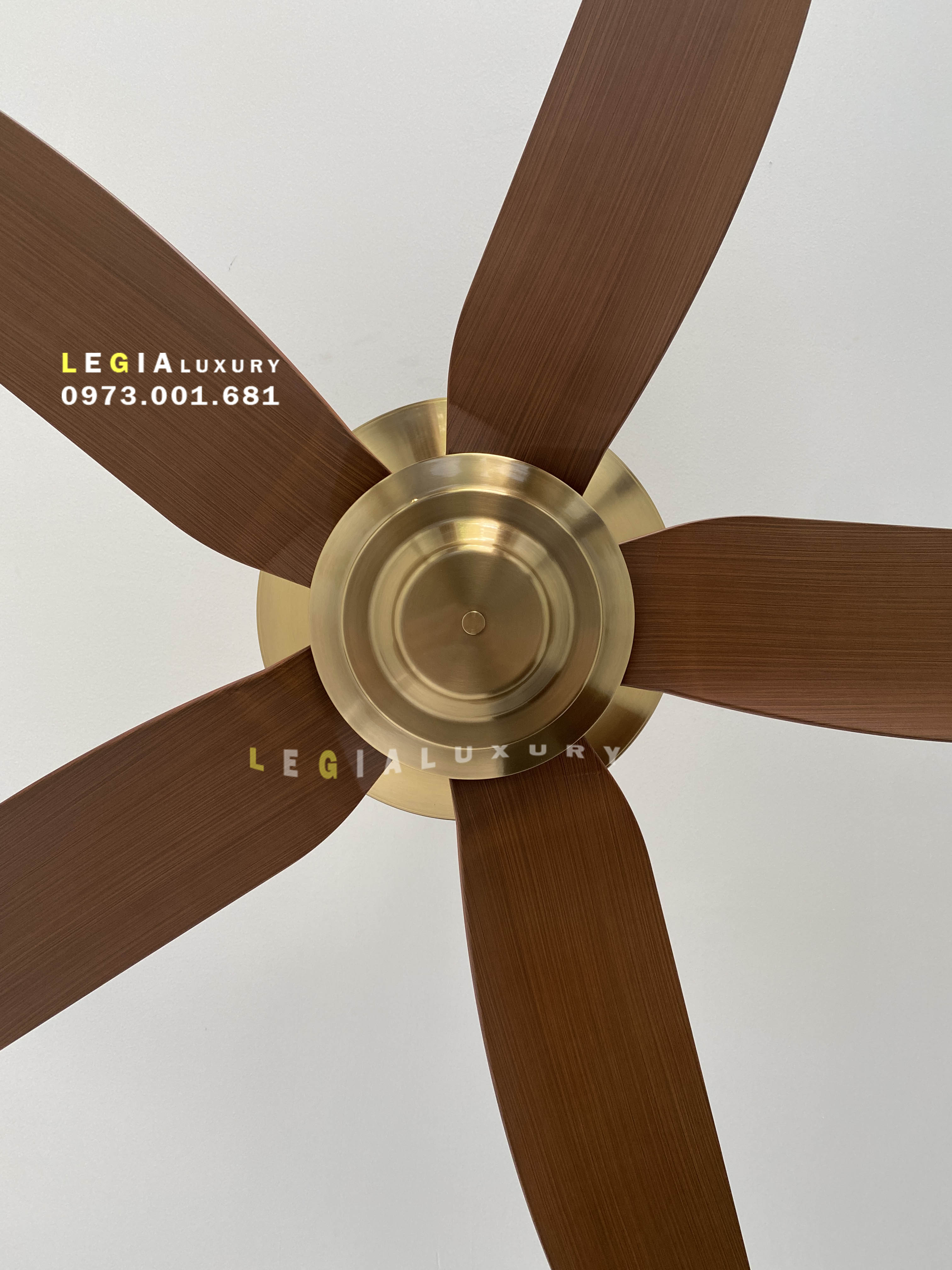 Mô tả Quạt trần hiện đại Strong Wind LGFAN869 | Quạt trần gió mạnh phù hợp trần 2.5m đến 4m | Quạt trần mạ vàng đẹp - 2