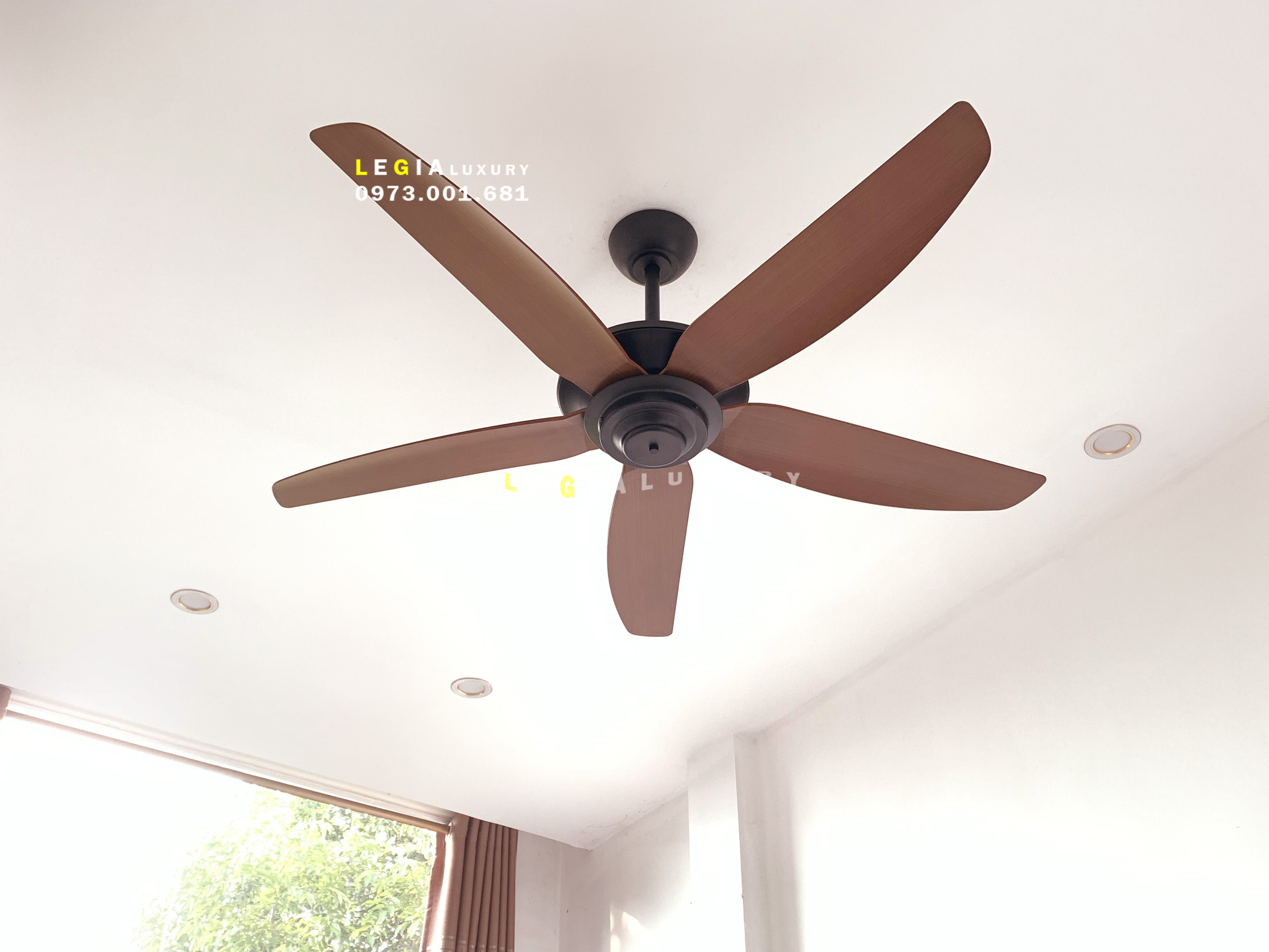 Mô tả Quạt trần hiện đại Strong Wind LGFAN869 | Quạt trần gió mạnh phù hợp trần 2.5m đến 4m | Quạt trần mạ vàng đẹp - 5