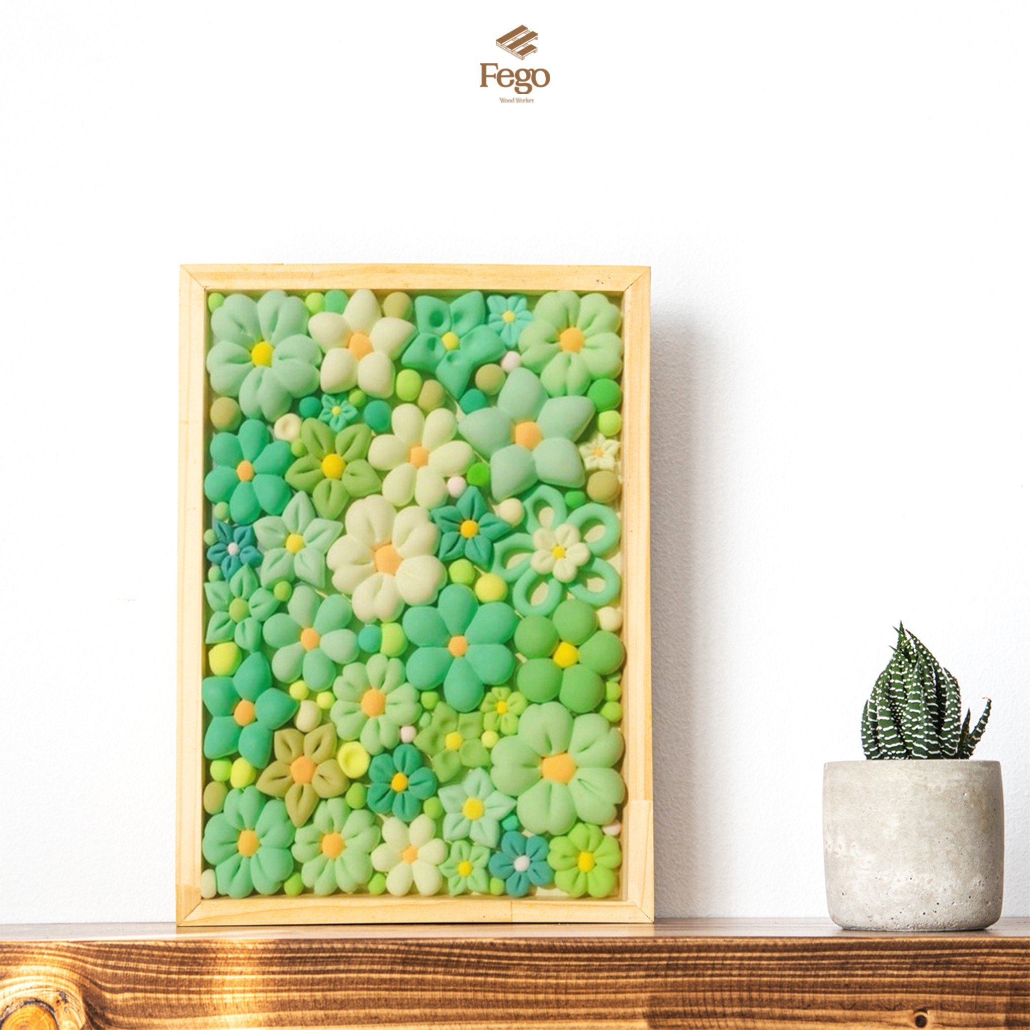 Mô tả Khung ảnh treo tường 2 mặt FEGO A3, A4, A5 gỗ thông (kèm 2 mặt mica trong) trang trí làm đồ handmade - 4