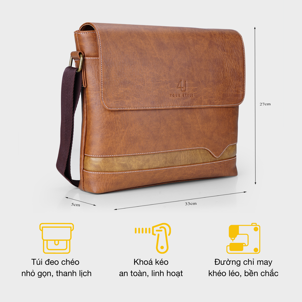 Mô tả Túi Công Sở Nam 4U Thời Trang DN275 - 2