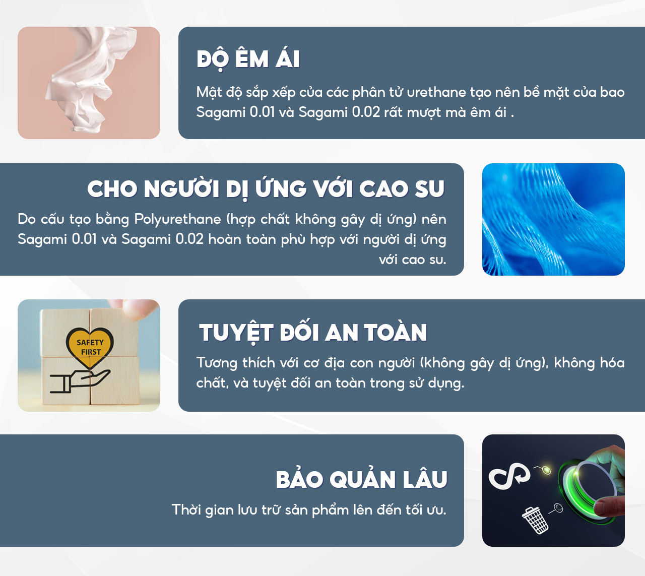 Mô tả Bao cao su Sagami 002 - siêu mỏng 0.02mm - non latex - hộp 12 chiếc - 6