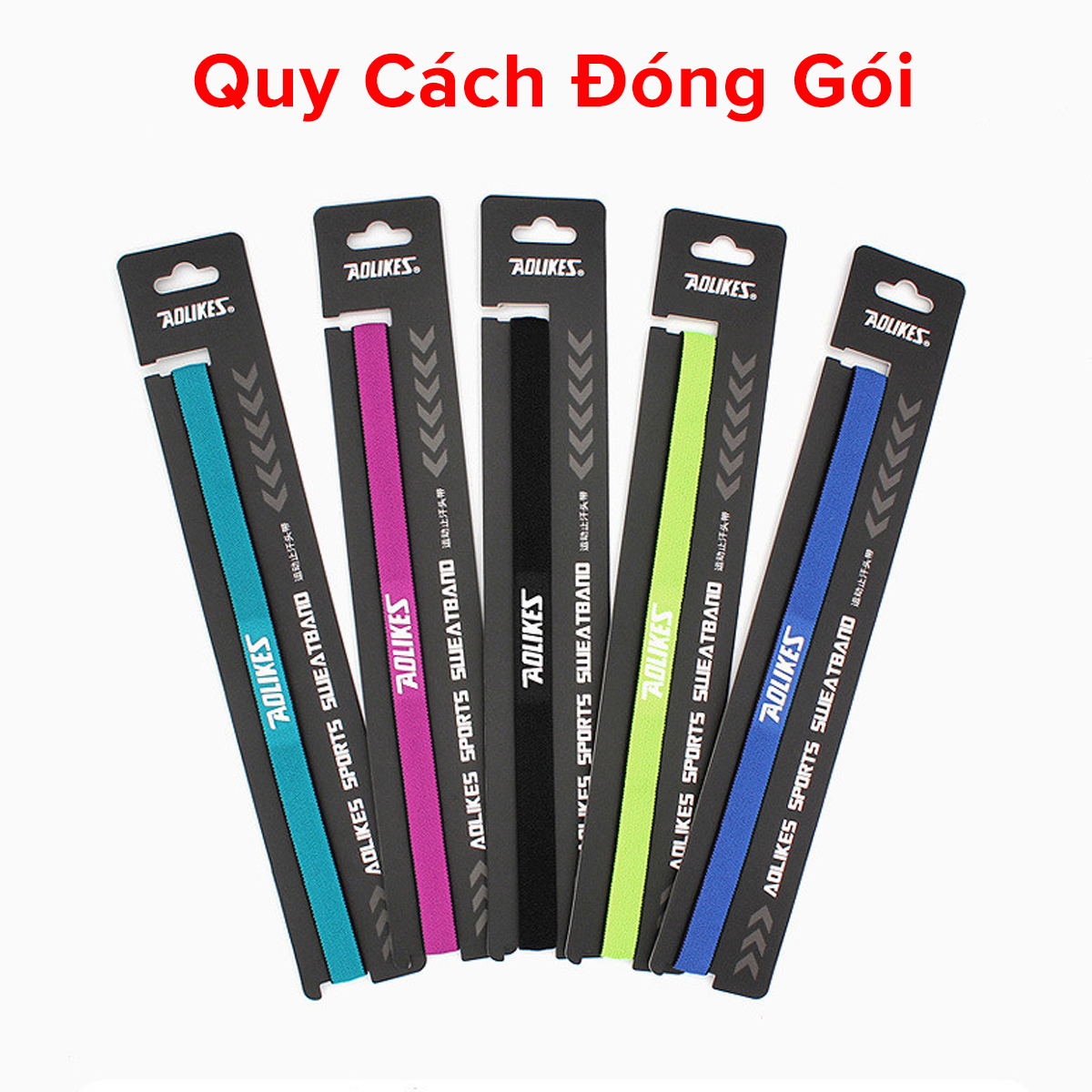 Mô tả Băng Đô Thể Thao Chặn Mồ Hôi Trán Nam Nữ Headband AL2101 Bản Nhỏ Co Giãn Chống Trượt Tập Thể Thao Chính Hãng Aolikes - 6