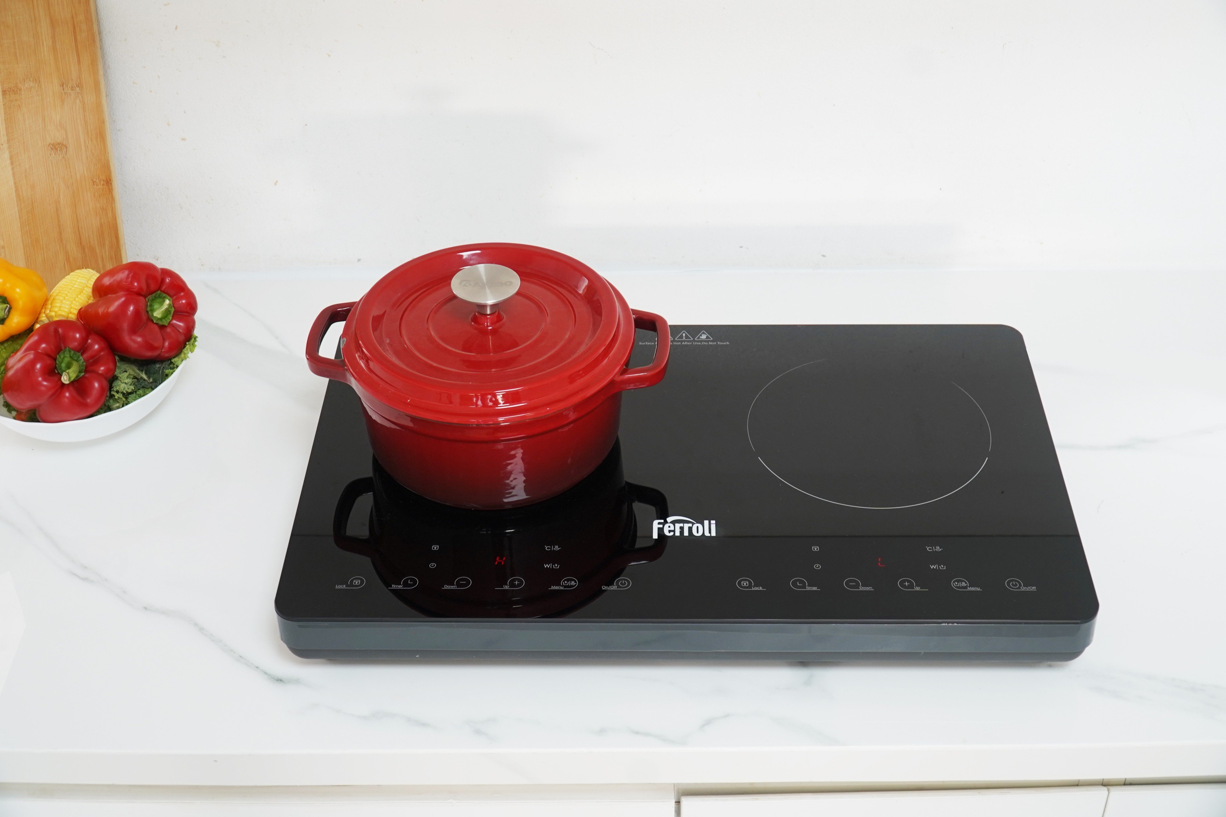 Bếp từ dương Ferroli ID3500KP chính hãng, bếp từ đôi 2 vùng độc lập, bảo hành 12 tháng | Shopee Việt Nam
