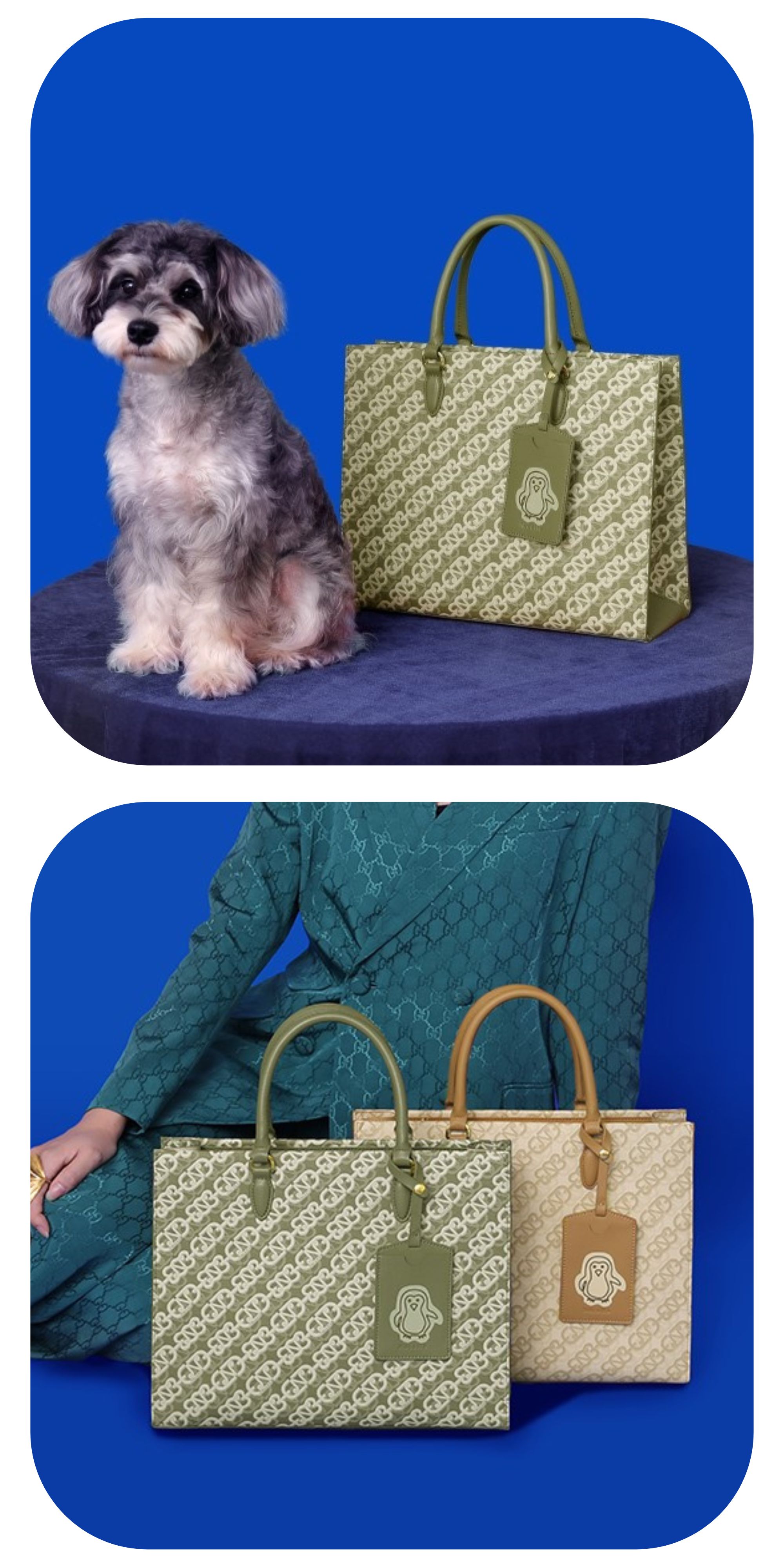 Mô tả Túi xách Tote bag nữ Nucelle size to charm ví chim cánh cụt đi chơi, đi làm, đựng laptop... ViAnh Store 1172071 - 1