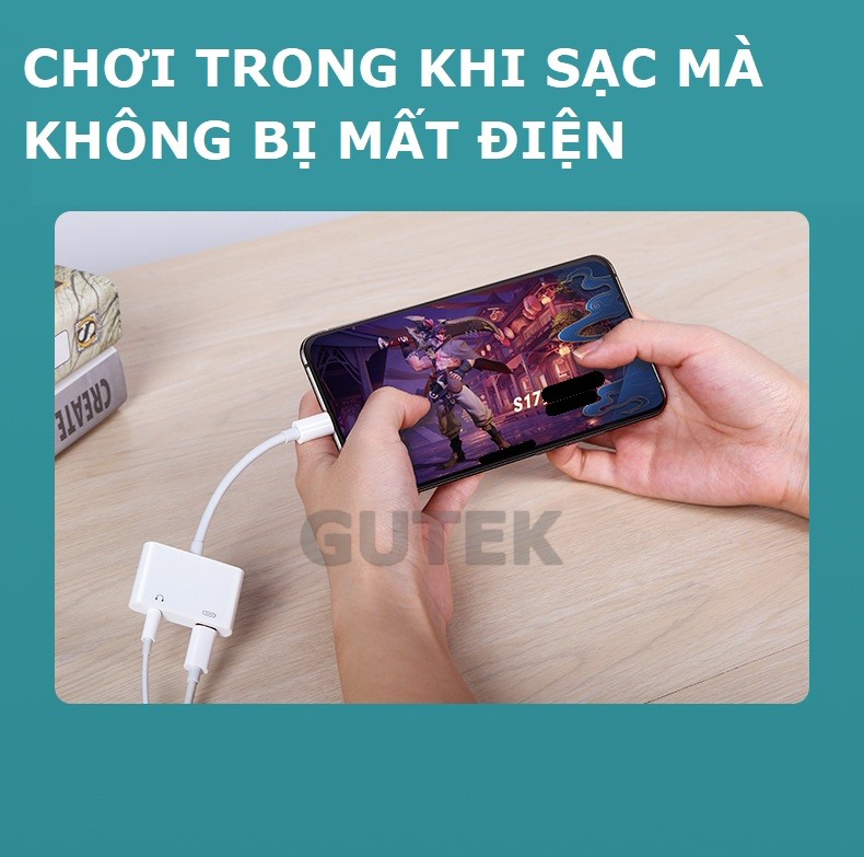 Dây cáp chuyển đổi tai nghe cổng giắc 3.5mm sang chân cắm Type-C kèm ...