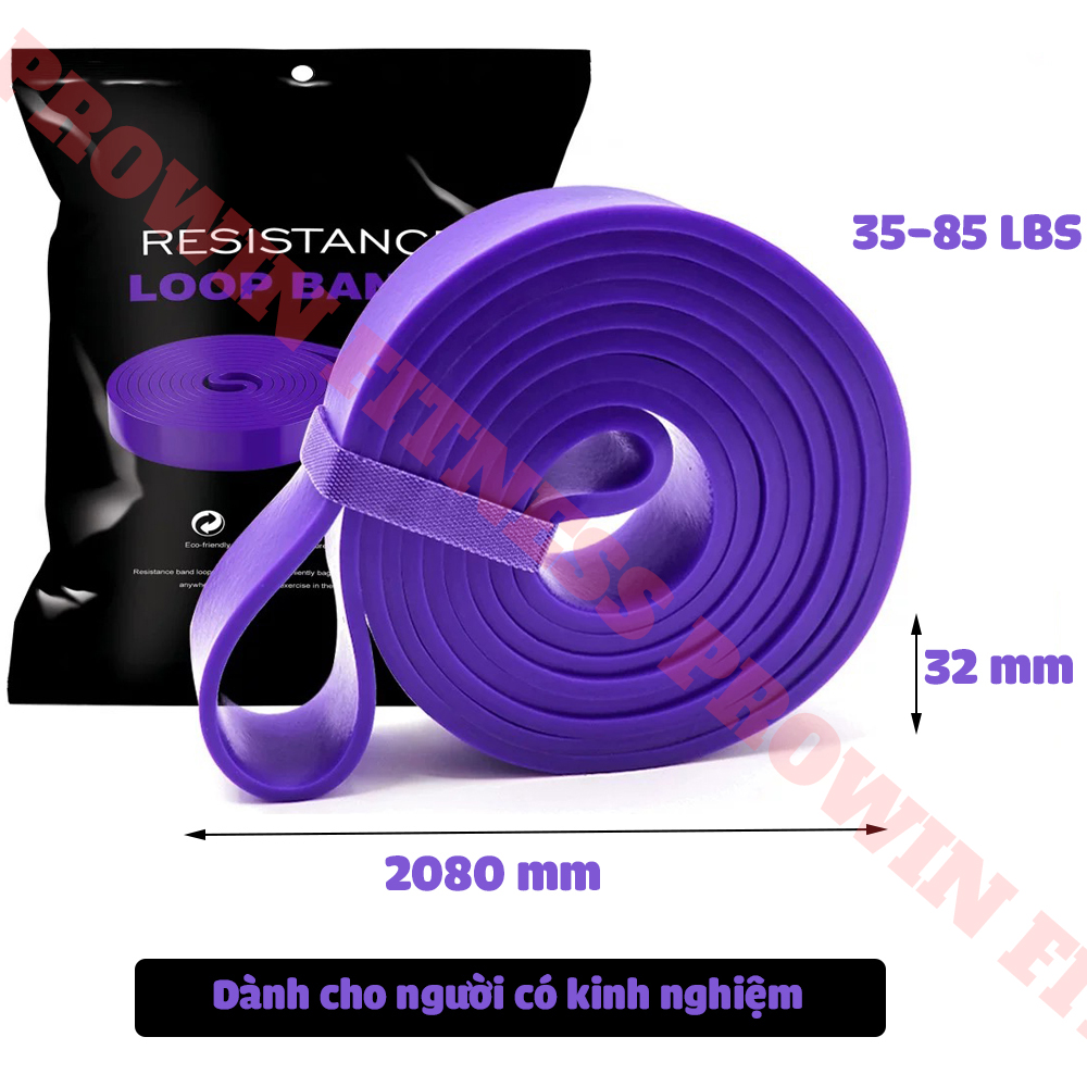 Mô tả Dây kháng lực Power band Prowin Fitness hỗ trợ tập gym, yoga, kéo xà - 4