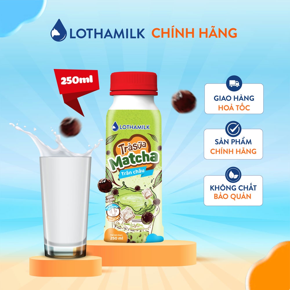 Mô tả Trà sữa thanh trùng Lothamilk chai 250ml - 3