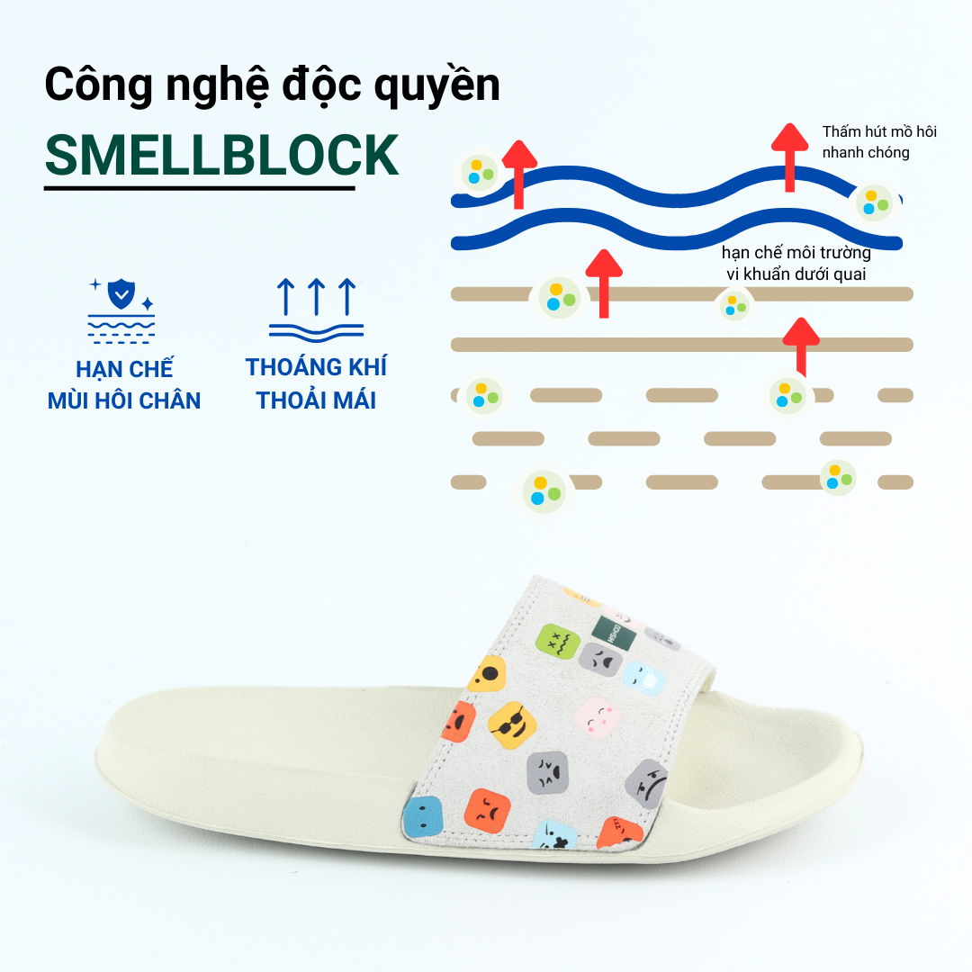 Mô tả Dép quai ngang slipper Icon Cảm Xúc Emoji cao cấp nam, nữ  HISHOO siêu nhẹ da Bò lộn thời trang size 36 - 45 U112 - 5