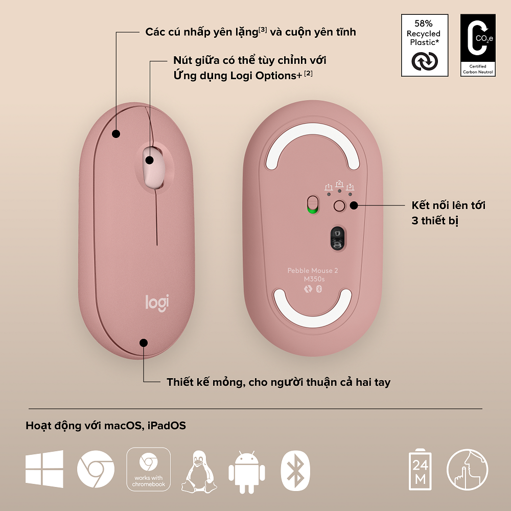 Pin Logitech M350s Pebble 2