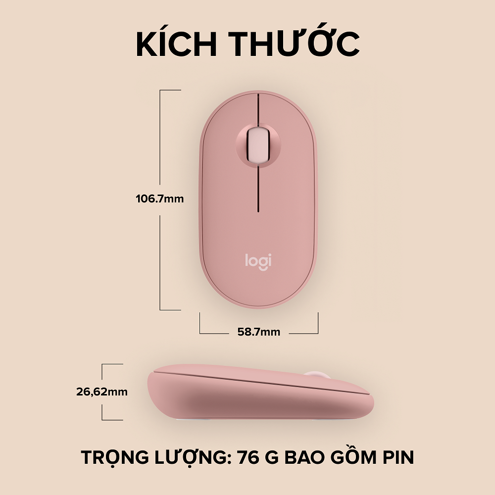 Công nghệ Silent Touch Logitech M350s