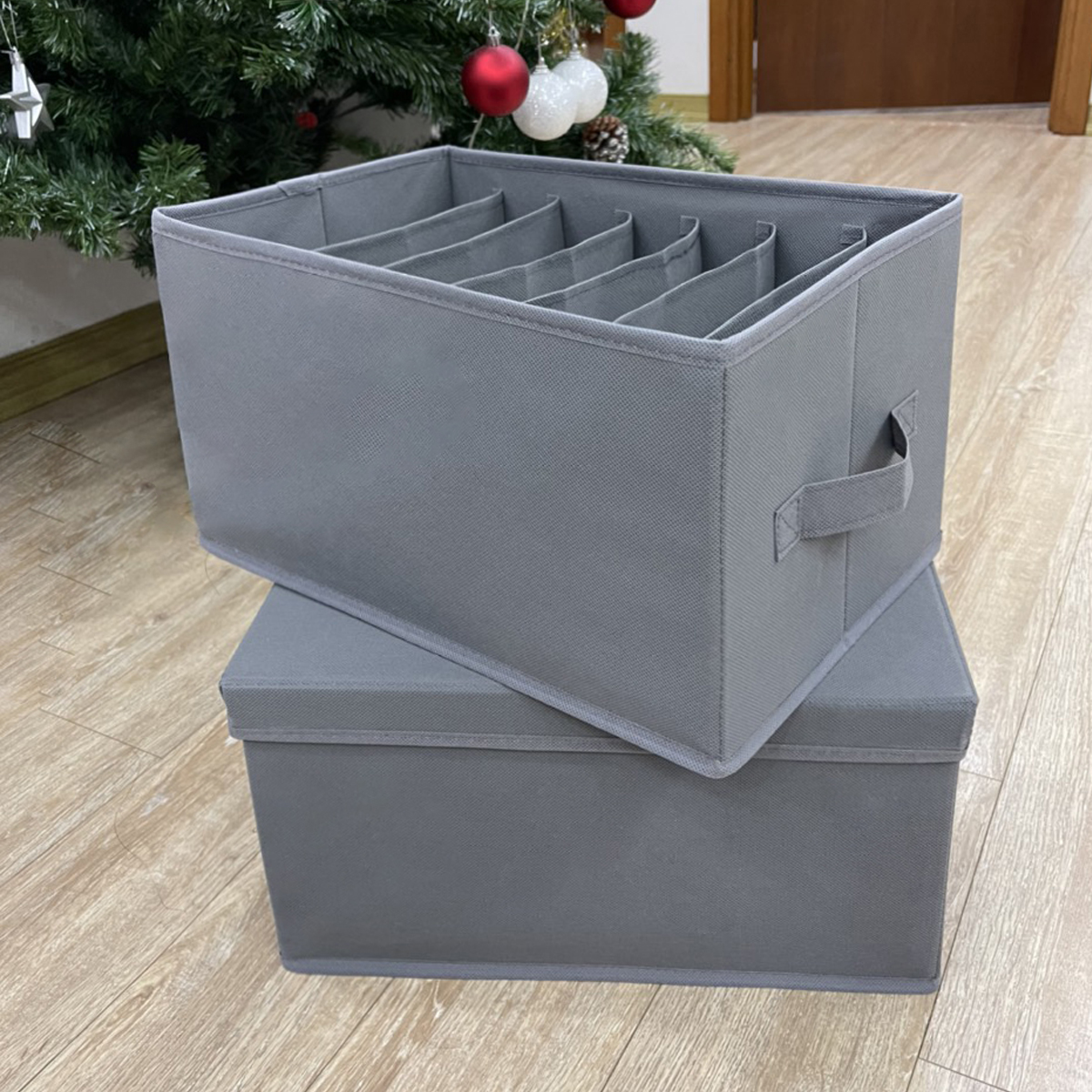 Mô tả Hộp Vải Đựng Đồ 7 Ngăn Có Nắp Đa Năng – Khay7 Ngăn Đựng Quần Áo Tất Đồ Lót Nhỏ Vải Oxford Chính Hãng Amalife - 3
