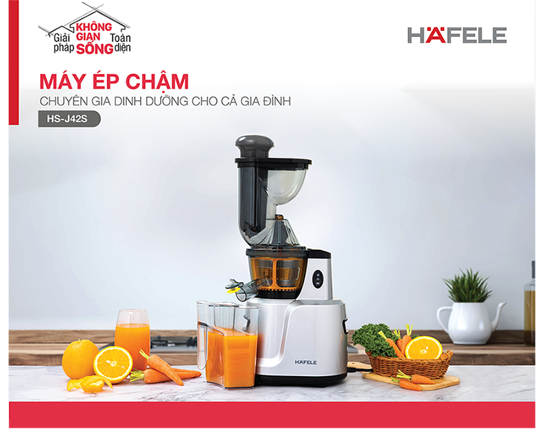 Mô tả Máy ép chậm Hafele họng lớn HS-J42S 535.43.392 - 1