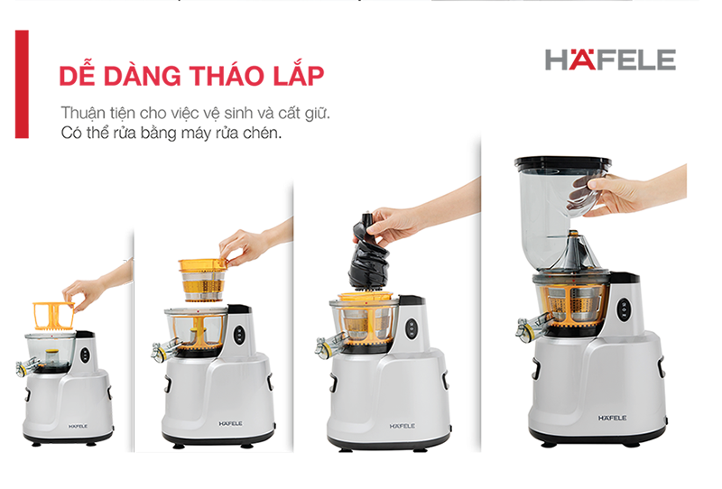 Mô tả Máy ép chậm Hafele họng lớn HS-J42S 535.43.392 - 4