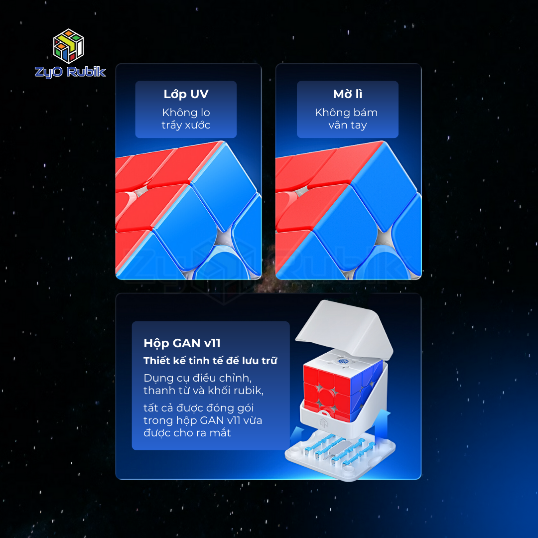 Siêu Phẩm 2023] Rubik 3x3x3 Gan 14 Maglev/ Maglev UV 2023- Rubic Gan 14 Có  Nam Châm Hãng Gan Cao Cấp- Zyo Rubik | Shopee Việt Nam
