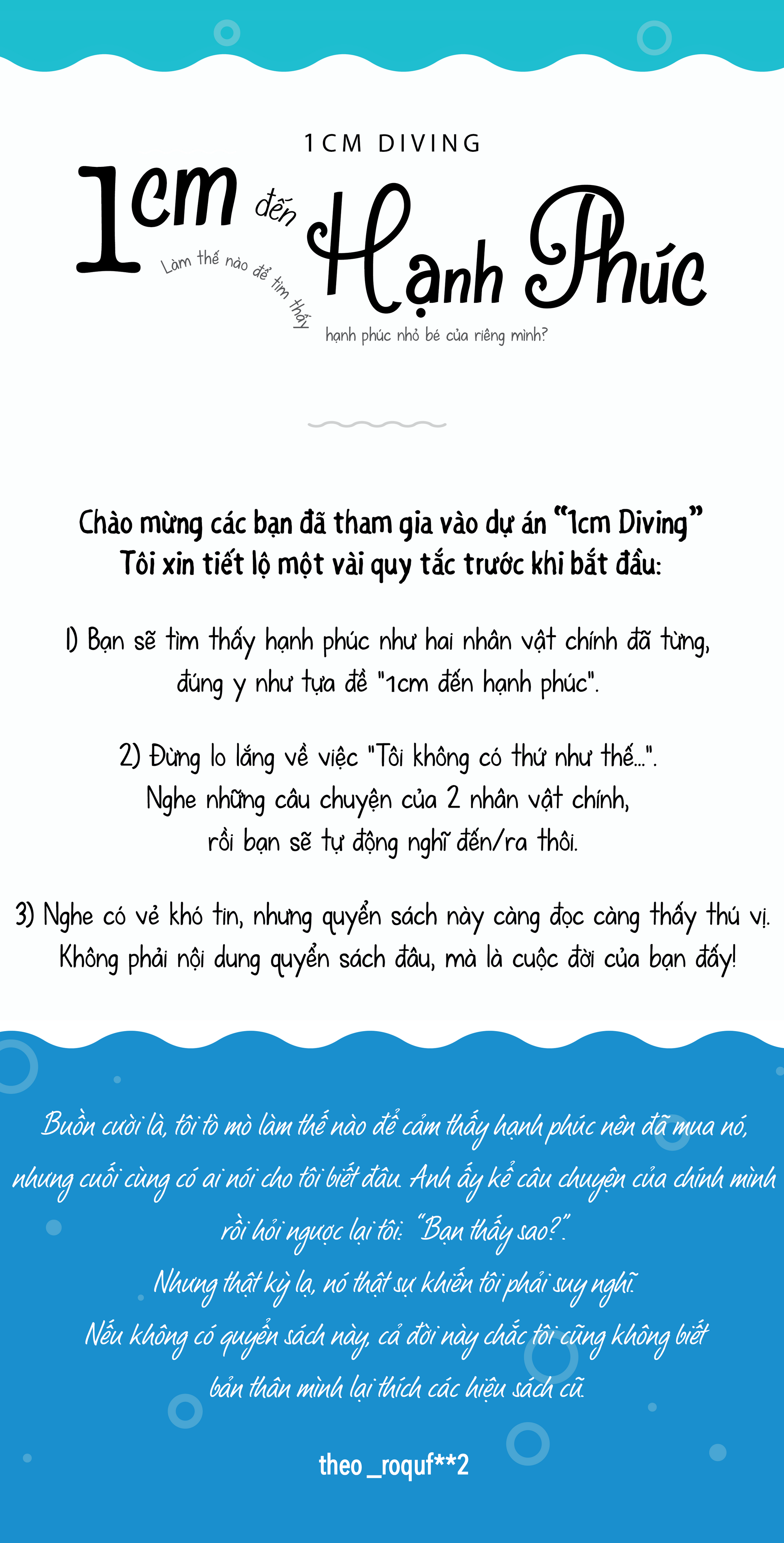 Mô tả Sách - 1cm Đến Hạnh Phúc - 1cm Diving (Làm thế nào để tìm thấy hạnh phúc nhỏ bé của riêng mình) - 3