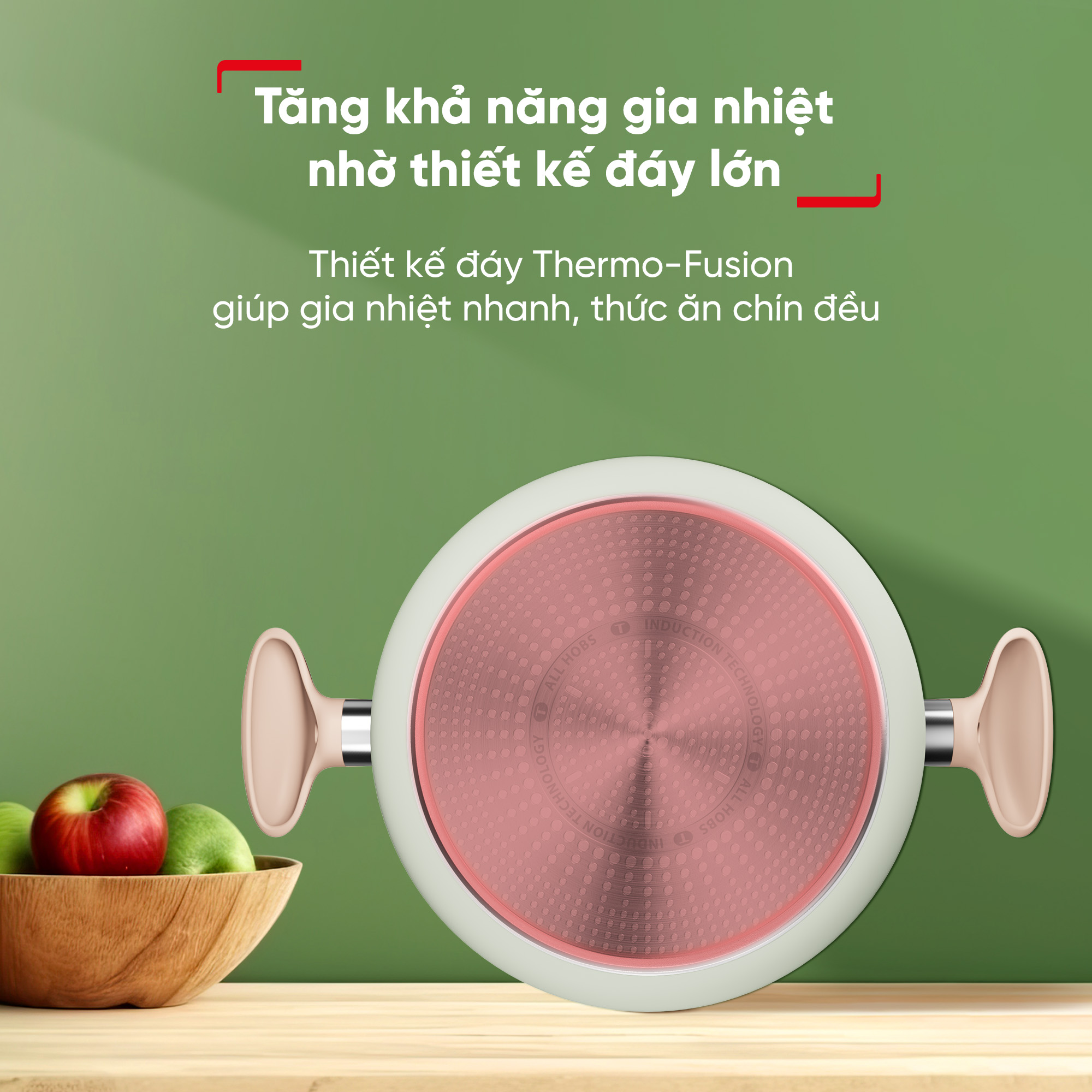 Mô tả Nồi chảo chống dính đáy từ Tefal So Matcha chống dính an toàn - 4