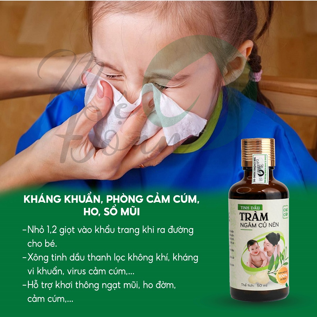 Mô tả Tinh dầu tràm ngâm củ nén Mệ Đoan giữ ấm kháng khuẩn đuổi muỗi giữ ấm 50ml - 5