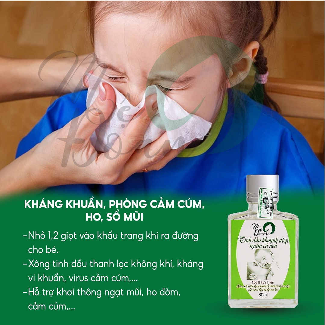 Mô tả Tinh dầu khuynh diệp củ nén Mệ Đoan cho bé giữ ấm kháng khuẩn phòng cảm lạnh 30ml - 5