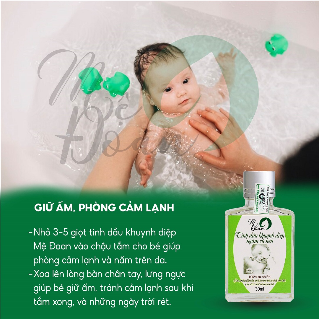 Mô tả Tinh dầu khuynh diệp củ nén Mệ Đoan cho bé giữ ấm kháng khuẩn phòng cảm lạnh 30ml - 6