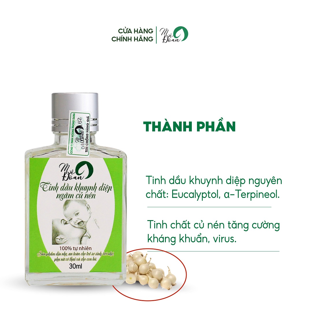 Mô tả Tinh dầu khuynh diệp củ nén Mệ Đoan cho bé giữ ấm kháng khuẩn phòng cảm lạnh 30ml - 9