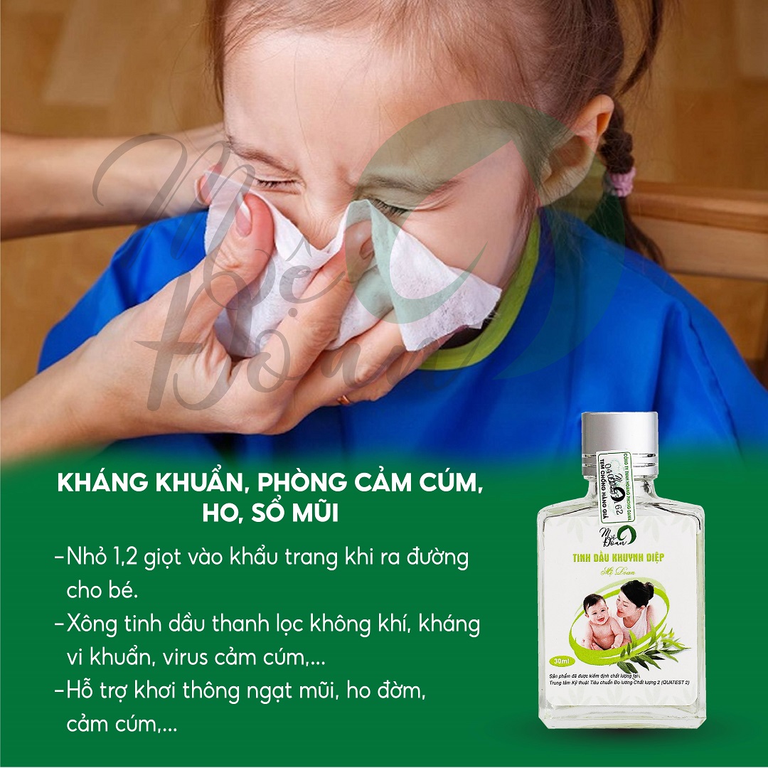 Mô tả Tinh dầu khuynh diệp cho bé Mệ Đoan giữ ấm phòng cảm lạnh giảm ho sổ mũi 30ml - 2