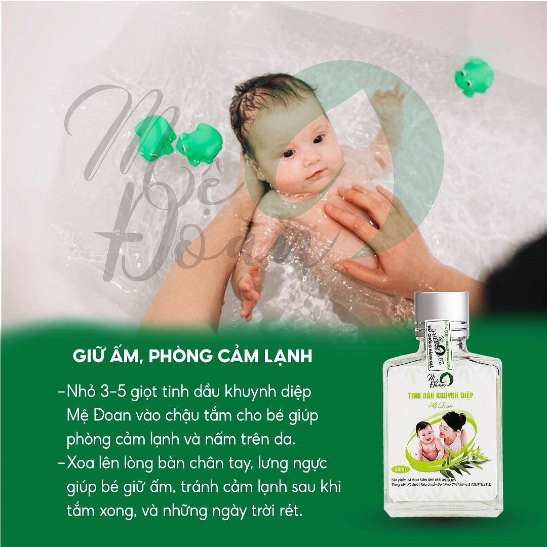 Mô tả Tinh dầu khuynh diệp cho bé Mệ Đoan giữ ấm phòng cảm lạnh giảm ho sổ mũi 30ml - 3