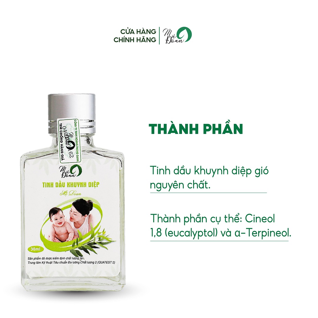 Mô tả Tinh dầu khuynh diệp cho bé Mệ Đoan giữ ấm phòng cảm lạnh giảm ho sổ mũi 30ml - 6
