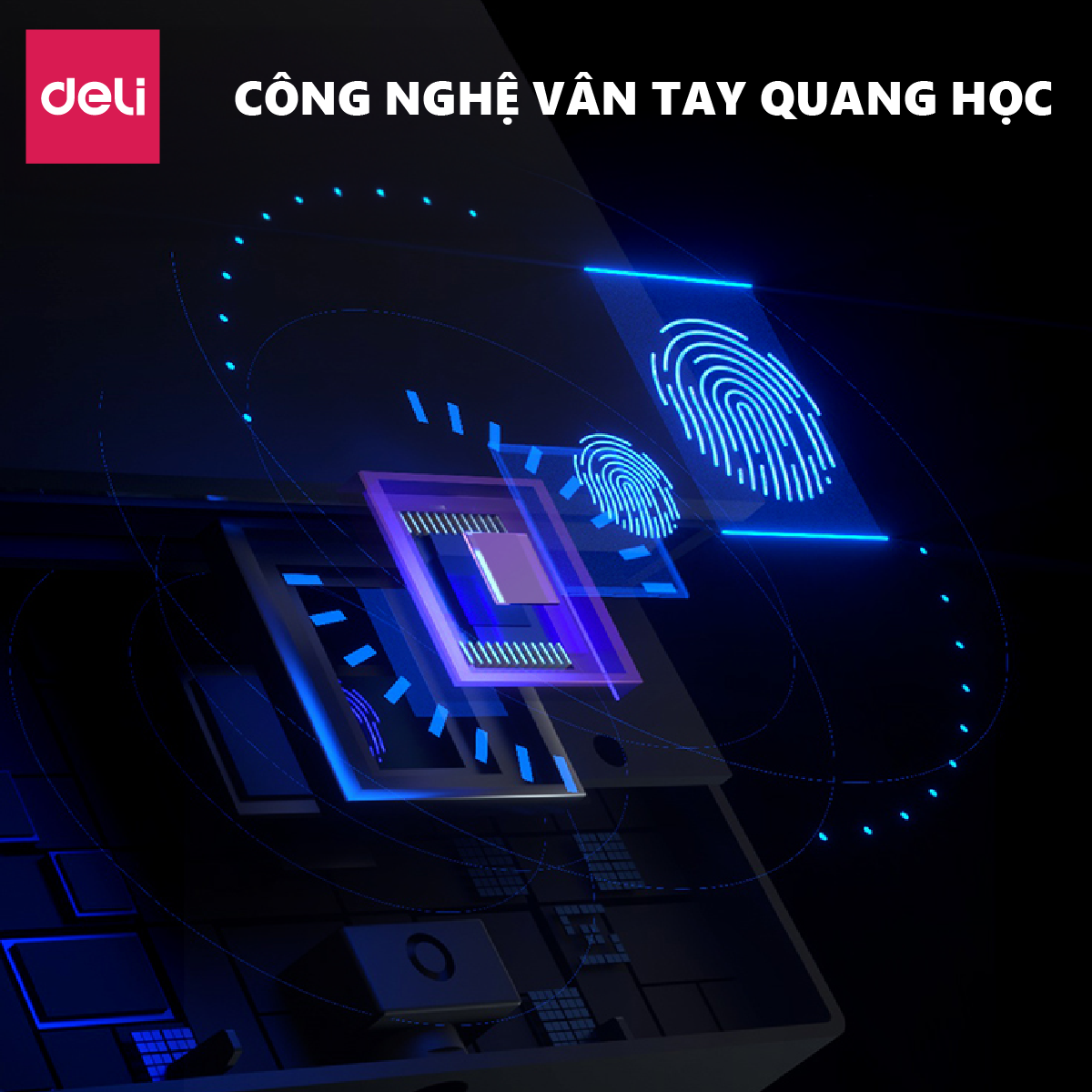 Máy Chấm Công Vân Tay Và Khuôn Mặt DELI Có Tiếng Việt Kết Nối USB Xuất ...