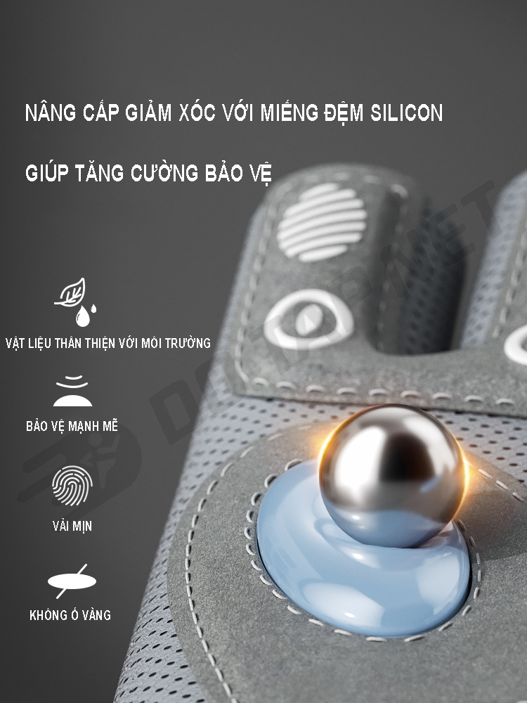 Mô tả Găng Tay Thể Thao  Aolikes Tập Gym Chất Liệu Thoáng Khí Với Miếng Đệm Silicon Chống Trượt - 6