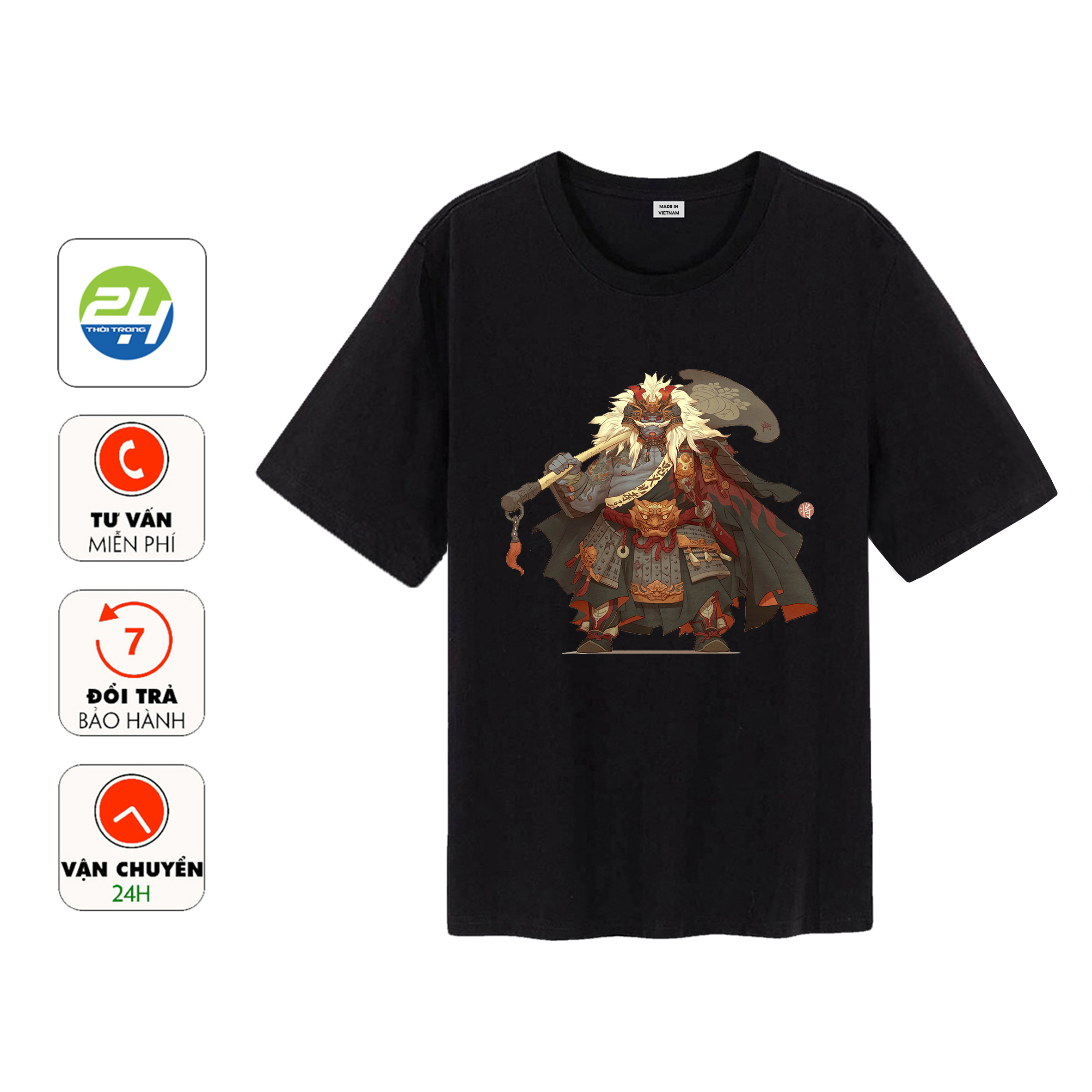 Áo Phông Tay Lỡ Basic THOITRANG24H Màu Đen Unisex Form Rộng Vải Dày Mịn ...