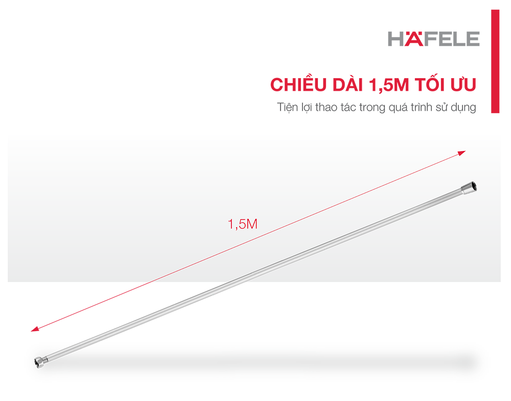Mô tả Dây cấp sen tắm Chiba Hafele G1/2 589.34.905 - 3